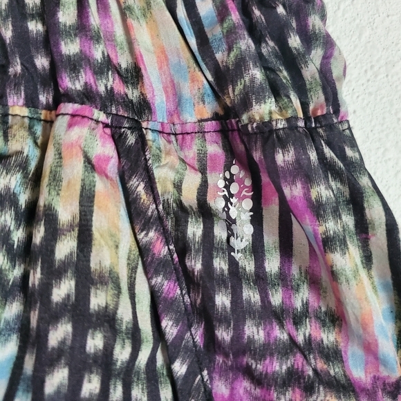 BLOGGER FAVE Free People Movement The Way Home Shorts Women's L Black Multi - Picture 5 of 10